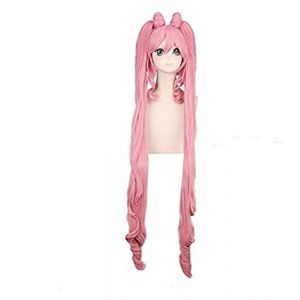 ydound Cosplay Wig Anime Sailor Moon Chibiusa Perruque Cosplay Costume Sailor Chibi Femmes Rose Cheveux Synthétiques Halloween Party Jeu de Rôle Perruques,1 KEEBON (Color : 1) ( Color : 1 ) (good stuff A, neuf)