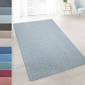 KARAT - Tapis de Salon élégant - Tapis de Passage Doux avec Bords sans Frange - Antidérapant Antistatique - Qualité Allemande - Tapis Durable et Facile à Entretenir - London, Gris Clair 100x150 cm (Velvet Trading, neuf)
