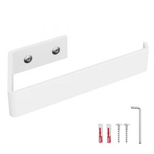 HOLZBRINK Porte Papier Toilette Blanc 164x72 mm | Dérouleur Papier Toilette Mural pour Salle de Bain, WC | Porte Rouleau WC à percer (Jumbo-Shop, neuf)