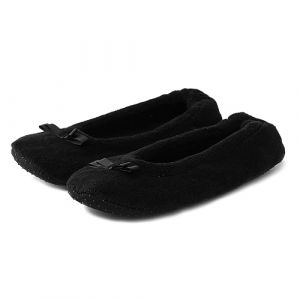 Pantoufle Femme Confortable, Chaussons Ballerines Femme Hiver Chaude, Pantoufle Chausson Ballerine Confortable Confort Pantoufles Ferm&eacute; Chaussures Slippers Isotherme Chaussure Noir, 40 (ChaoWenMao, neuf)