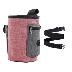 jiuzcare Sac de Formation Chien Sac à Friandises pour Chien Pochette pour Chien Sacoche Chien Pochette Friandise Sac de Nourriture pour Chien Sac de Dressage pour Chien Accessoires, Rouge & 17x15cm (MASTER KUDO, neuf)