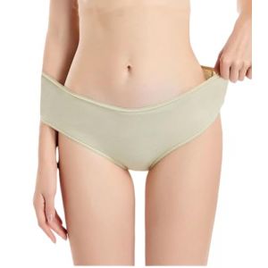 MIEGUIWOR 10 Pi&egrave;ces Culotte Jetable Femme, 100% Coton Slip Jetable Femme,Culottes Jetables Femme pour l'h&ocirc;pital Maternit&eacute; Voyage Vacances Post Partum Accouchements (Multicolore,L) (SONGZHENDEDIAN, neuf)