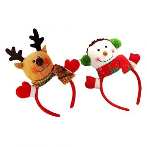 Beaupretty 2pi&egrave;ces Ornement pour Cheveux Gar&ccedil;on Fille Coiffe de Poup&eacute;e de No&euml;l Motif Poup&eacute;e D&eacute;coration pour Cheveux Accessoire (lorianca, neuf)