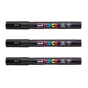 Posca - Marqueurs PC-3 M Uni-Ball - Gamme compl&egrave;te de 40 couleurs disponibles (Lot de 3) (Ponera, neuf)