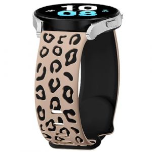 BYISYUE Leopard Bracelets de Remplacement pour Ticwatch Pro 3/Pro 3 Ultra GPS/GTX/E2/S2, 22mm Silicone Sport Bracelet pour Coros Pace Pro/Pace 3/Apex 2 Pro/Apex Pro/Apex 46mm (BYISYUE-FR, neuf)