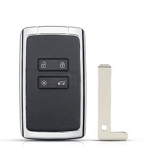 pour Renault Coque pour Cl&eacute; Sportage &eacute;tui Key Shell 4 Boutons Remplacement Cl&eacute; De Voiture Shell pour Renault Megane 4 Talisman 5 Espace 5 Kadjar (car key, neuf)