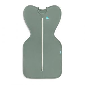 Love To Dream Swaddle Up, Petit mod&egrave;le 3,5-6 kg - Olive fonc&eacute;, Coupe ajust&eacute;e, favorise Un Sommeil sain, 1,0 Tog - 20-24 &deg;C, Coton Lavable en Machine et Double Fermeture &eacute;clair (Love To Dream, neuf)