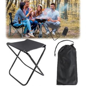 ZDL Si&egrave;ge de Camping Portable,Pliant Tabouret,Tabouret Pliable de Camping,Mini Chaise Pliante Portable,Petite Chaise de Camping en Aluminium,pour Voyage Randonn&eacute;e P&ecirc;che (chusai, neuf)
