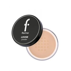 Flormar Loose Powder - Poudre Libre Matifiante Transparente – Poudre Fixatrice Longue Tenue pour Peau Grasse, Mixte ou Sèche – Texture Ultra Légère – 003 Medium Sand (Flormar Cosmetics GmbH, neuf)