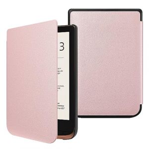 FINTIE Étui pour Liseuse Pocketbook Touch Lux 5 / Touch HD 3 / Touch Lux 4 / Basic Lux 2 e-Book Reader - Coque Mince Housse avec Fermeture Magnétique et Veille/Réveil Automatique, (Or Rose) (Fintie EU, neuf)