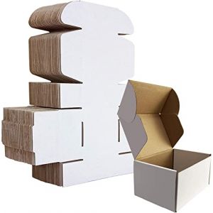 HORLIMER Carton Emballage Colis 153x102x76 MM Lot de 25, Petite Boîte Carton d'expédition pour Expédition Postale, Courrier, Bougies ou Cadeau, ‎Blanc (WallArters, neuf)