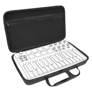 Linkidea Coque rigide compatible avec Akai Professional MPK Mini MK3 – 25 touches ultra portable USB MIDI et manette de clavier (gris foncé), gris foncé, LI7212 (LinkideaEU, neuf)
