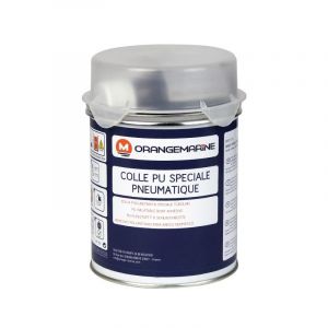750 ml - Colle PU bi-composante Orange Marine - R&eacute;paration b&acirc;che, toile, pneumatique, bateau gonflable PVC/hypalon/n&eacute;oprene - Facile &agrave; appliquer, s&eacute;chage rapide, r&eacute;sistance &agrave; l'immersion (Orangemarine, neuf)