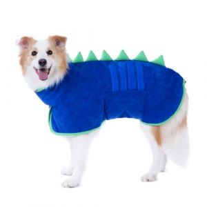HezzLuv Microfibre S&eacute;chage Rapide Peignoir pour Chien, Peignoir Chien Super Absorbante, Peignoir pour Animaux pour Le Bain, La Natation & La Marche Mouill&eacute;e (Bleu-Vert, XXL) (INSYU, neuf)