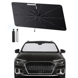 SHAOHAO Compatible avec Audi A3 8Y 2022-2025 Parasol Pare-Brise Pliable pour Voitures, Protection UV pour Parasols de Voiture Pare Soleil Voiture Pare Brise Avant Accessoires (SHAOHAO, neuf)