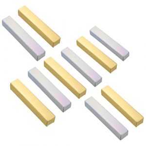 BESTYASH Bo&icirc;te D'emballage De Rouge &agrave; L&egrave;vres Et Gloss 100 Pi&egrave;ces Taille 20x120 Mm Papier Rigide Coloris Dor&eacute; Et Holographique Emballage Cosm&eacute;tique Pour Usage Professionnel Et Pr&eacute;sent (Feast of Yan, neuf)