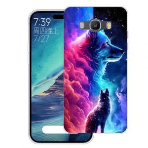 WUACYEAMING Coque pour Samsung Galaxy J5 2016 Pouces,Anti-Jaunissement &Eacute;tui de Protection Antichoc,Motif &Eacute;tui Finition Premium Silicone Housse Cover TPU Transparente-(Le Loup) (WUACYEAMING, neuf)