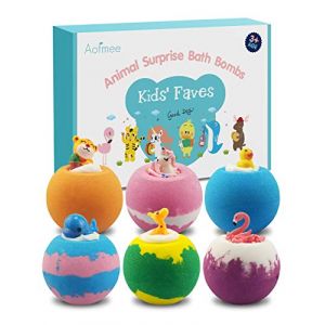 Bombe de Bain, Boules Effervescentes Avec Jouet, Boule de Bain Enfant, Boule de Bain Enfant Effervescent, Bombe de Bain Coffret Bain, Anniversaire No&euml;l Halloween Cadeaux pour Filles, Gar&ccedil;ons (Milskila, neuf)