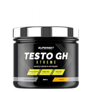 Superset Nutrition | Testo Gh Xtreme (300g) | Boosters de GH | Booster naturel de testostérone et GH hautement concentré - Orange (FITADIUM, neuf)