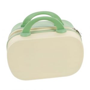 ELAYARD Trousse De Maquillage De Voyage Rigide 14 Pouces L&eacute;g&egrave;re Portable Imperm&eacute;able Pour Maquilleuse Professionnelle Usage Quotidien Grand Espace De Rangement Bicolore Jaune Et Vert (Heyyii, neuf)