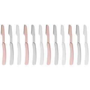 DEARMAMY 2 Ensembles Tondeuse &Agrave; Sourcils Pliable Rasoir Pour Sourcils Rasoir Pour Le Visage rs Pour Le Visage Pliables Tondeuse &Agrave; Pour Femmes rs &Agrave; 6 pi&egrave;ces * 2 (Liiane, neuf)