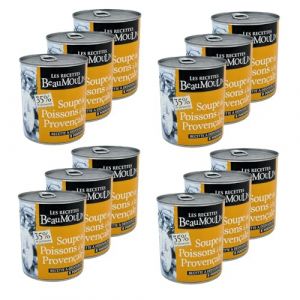 Lot 12x Soupe de poisson &agrave; la proven&ccedil;ale - Bo&icirc;te 800g (Toilinux, neuf)
