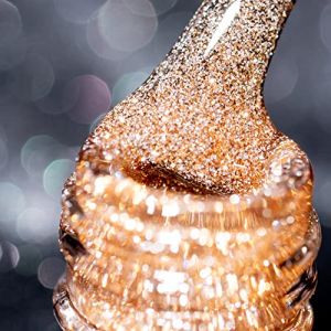 BURANO Vernis à ongles à gel Flash réfléchissant, vernis à ongles holographiques Flash réfléchissant, kit d'ongles à Gel (Orange) (BURANO Direct, neuf)