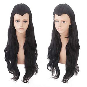 Perruque parfaite pour les fêtes quotidiennes Cosplay perruque épée filet trois noir costume crochet beauté pointe orientale invaincu costume (good stuff A, neuf)
