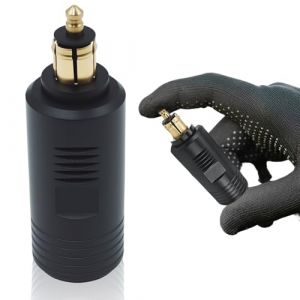 XEIYEI Adaptateur Prise 12v Allume Cigare DIN daptateur Allume-Cigare 12 V-24V Prise Allume Cigare Moto Prise Din Mâle Européenne pour prise DIN (XEIYEI Shop, neuf)