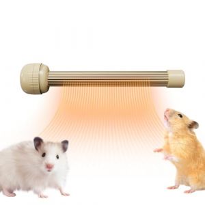 Chauffage pour Cage d'oiseaux, Perchoir Temperature Chauffante pour Perruches Et Perroquets, Anti-Morsure pour Voyages Nocturnes Conure Hamac Volière Lapins Balcon Canari Extérieur Gris d'Afrique (Xujuika, neuf)