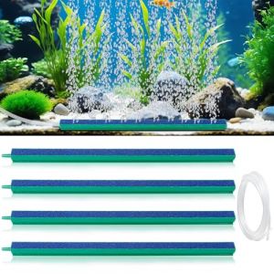 Bulleur pour Aquarium, 4 Pièces Bulleur Aquarium Silencieux, Pompe a Air Aquarium Diffuseur d'air pour Aquariophilie 30 cm (dongguanyingsu, neuf)