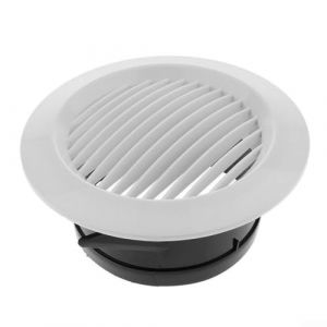 Cache-grille d'aération circulaire pour conduit intérieur - Pour cuisine et salle de bain - 125 mm (Housebtshop, neuf)