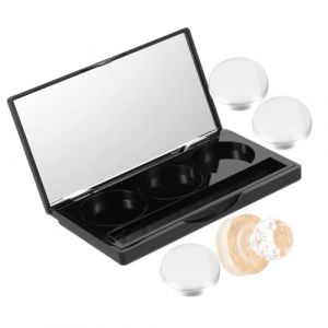 FOMIYES Palette De Fards &agrave; Paupi&egrave;res Vide 3 Godets Avec Miroir, Ensemble De Palettes De Maquillage 25/26 Mm, Bo&icirc;te Rangement Cosm&eacute;tique Pratique Pour Voyage Et Cr&eacute;ation De Looks (Yaoys, neuf)
