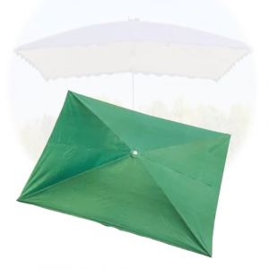 MACAGGTNTU Rectangulaire Toile De Rechange pour 6 Baleines Parasol, 300x200cm Auvent De Rechange pour D&eacute;port&eacute; Parasol, Parasol Toile De Rechange pour Jardin(Green,250x200cm/8'x6.5') (Yingrui Chang, neuf)