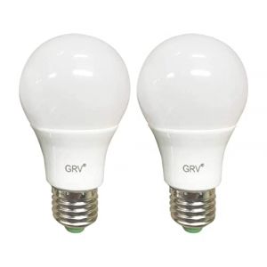 GRV E27 5W SMD LED AC12V / DC12V-24V Ampoule de remplacement à incandescence 40W pour système solaire, VR, camping-car, bateau, intérieur basse tension blanc chaud Lot de 2 (éclairage non domestique) (FRGRV, neuf)