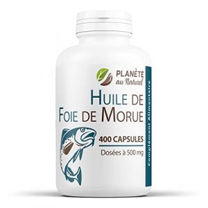 Huile de Foie de Morue 500 mg - 400 capsules (123PLANTES, neuf)