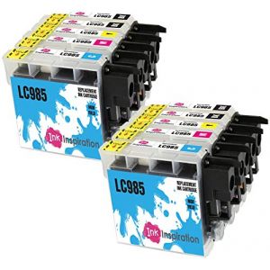 Ink Inspiration® Remplacement pour Brother LC985 Cartouches d'encre 10 Pack, Utiliser avec Brother DCP-J315W DCP-J125 DCP-J140W DCP-J515W MFC-J415W MFC-J220 MFC-J265W MFC-J410 (Toner Experte, neuf)