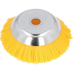 Tête Brosse Débroussailleuse Universelle, Brosse Desherbage Debroussailleuse, Brosse Désherbage Gazon, Brosse pour Mauvaises Herbes en Acier, Brosse de Désherbage pour Débroussailleuse (ZonQ, neuf)