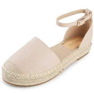Alexis Leroy Sandales Espadrilles à Plateforme Fermée pour Femmes Beige 41 EU (Alexis_Leroy, neuf)
