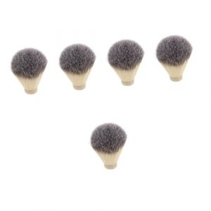 Beaupretty 5 Pièces Blaireau Tête De Brosse Blaireau Pour Salon Blaireau Hommes Ménage Blaireau Barbe Blaireau Mâle Barbe Brosse Tête De Remplacement (lorianca, neuf)