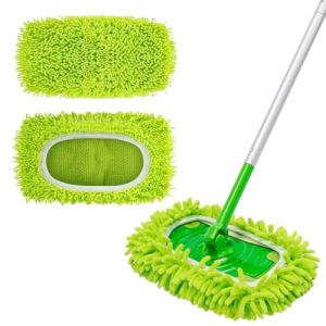UIEXAY 2 Pi&egrave;ces Lingettes Reutilisable Pour Swiffer Wetjet Microfibre Lavable,Tampon De Rechange Balai Serpill&egrave;re,Chiffon De Serpilli&egrave;re Microfibre Pour Swiffer Sweeper,Mop Pads Microfiber (Behaodian Store, neuf)