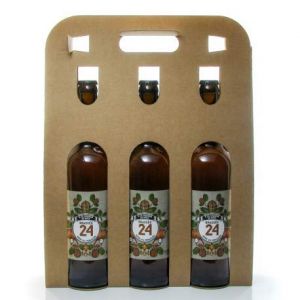 Pack de 3 bi&egrave;res Brass&eacute;e 24 Liqueur de Noix Brasserie Artisanale de Sarlat 75 cl (Cellier du P&eacute;rigord, neuf)