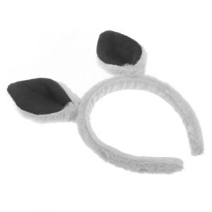 WEKADRIN Bandeau Oreilles de Kangourou Gris Cosplay Adulte Accessoire D&eacute;guisement Animal Confortable pour F&ecirc;te et (CIUUNIG, neuf)