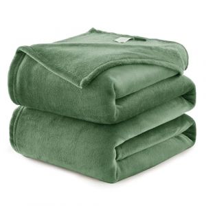 WAVVE Plaid Couverture Polaire Flanelle en Microfibre, Jeté de Canapé 230x270 Vert, Couverture lit Jete de Canape 2 Personnes, Plaid Fourrure Grand Chaud et Doux en Peluche, 270x230 (Wavve EU, neuf)