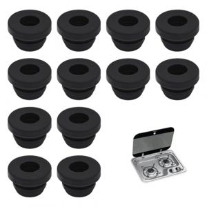 Dometic, Smev et Thetford Lot de 12 supports de casseroles, passages en caoutchouc, accessoires de plaque de cuisson pour camping-car, pieds en caoutchouc antirouille, supports de casseroles (YeMinYu, neuf)