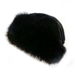 ISAKEN élégant Chapeau de Fausse Fourrure Dames pour Hiver, Chaude Chapka en Fourrure pour Femme Toque de Style Russe Toque Hiver Ronde Bonnet avec Polaire Chapeau de Trappeur Femmes (Qpolly, neuf)