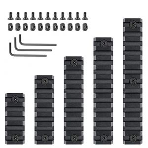 ACEXIER Tactique 5/7/9/11/13 Fentes 21mm M-Lok Picatinny Rail pour Mlok Handguard AR15 Fusil portée Montage Base Rail Chasse Pistolet Accessoires (BOXUN-FR, neuf)