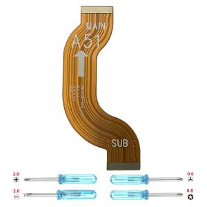 iYAiYO Connecteur c&acirc;ble flexible pour connexion carte m&egrave;re compatible avec Samsung A51 SM-A515F, SM-A515F/DSN, SM-A515F/DS, SM-A515F/DST, SM-A515F/DSM incl.Tournevis (Leading Top Shop, neuf)