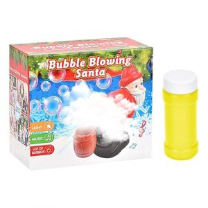 Machine &agrave; Bulles de Savon P&egrave;re No&euml;l,Pistolet a Bulle,Machine &agrave; Bulles P&egrave;re No&euml;l,avec Lumi&egrave;re et Musique,Fart Bubble Machine,pour No&euml;l,Carnaval,F&ecirc;te Bizarre et Cadeaux pour Enfants (Toouse, neuf)