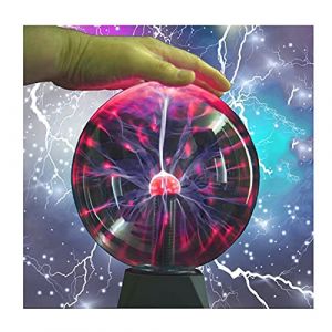 AXTMR Boule de Plasma g&eacute;ante Unisexe, Lampe electricit&eacute; Statique Qui Peut &ecirc;tre touch&eacute;e et contr&ocirc;l&eacute;e par Le Son, Sphere Plasma Magique &agrave; Induction Scientifique,touch10.5in,Size (xingxuanyuanbaihuo, neuf)